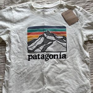 Patagonia medium Kids' Cream Mountain Graphic Tee